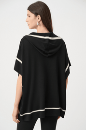 Dry Viscose Hooded Boxy Jacket 263639 - Blue Sky Fashions & Lingerie