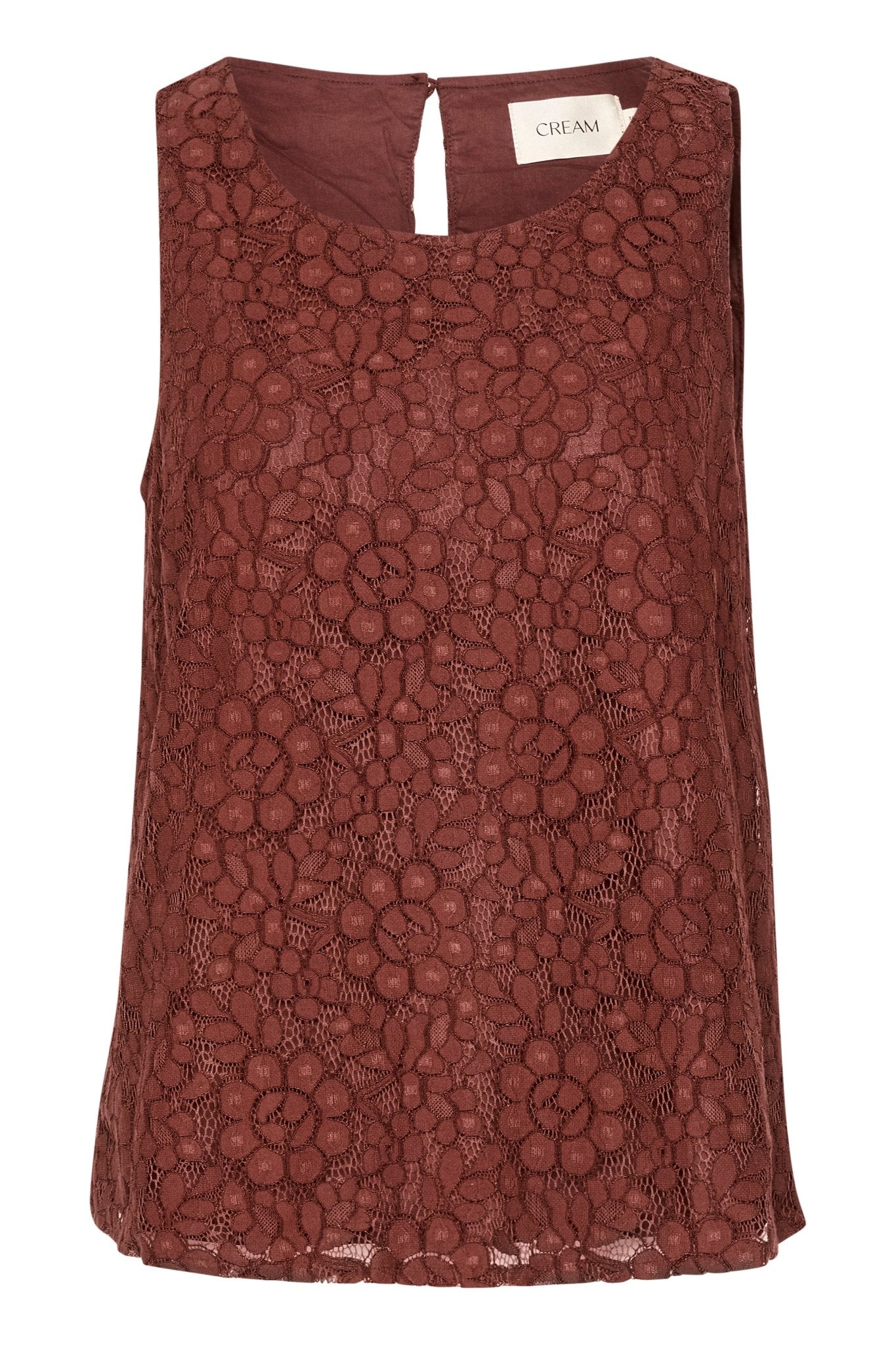 Ebana lace blouse - rum raisin - Blue Sky Fashions & Lingerie