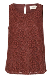 Ebana lace blouse - rum raisin - Blue Sky Fashions & Lingerie