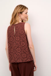 Ebana lace blouse - rum raisin - Blue Sky Fashions & Lingerie