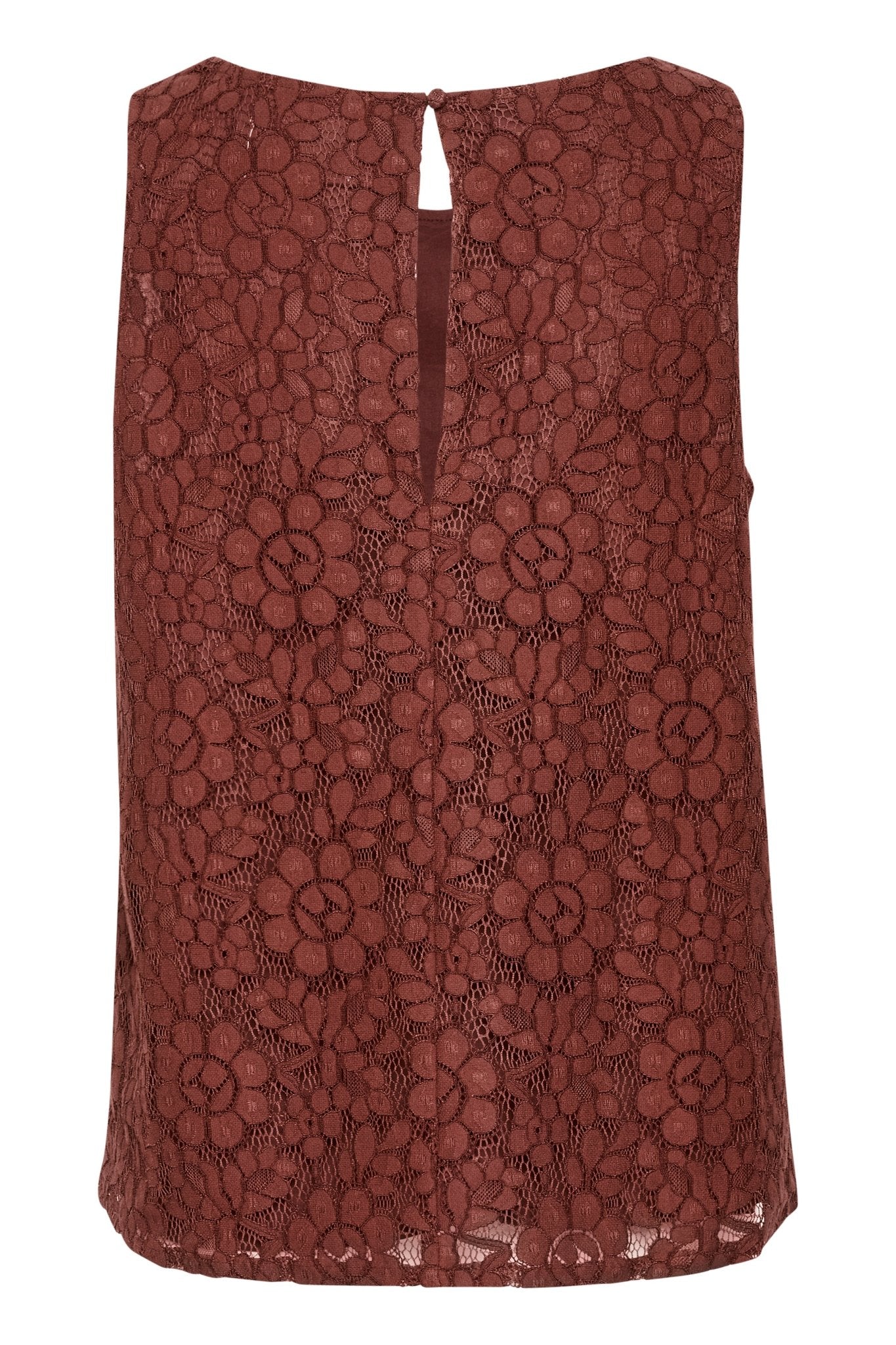 Ebana lace blouse - rum raisin - Blue Sky Fashions & Lingerie