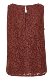 Ebana lace blouse - rum raisin - Blue Sky Fashions & Lingerie