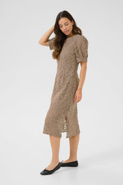 Ebana Lace Dress by Cream - Fossil - Blue Sky Fashions & Lingerie