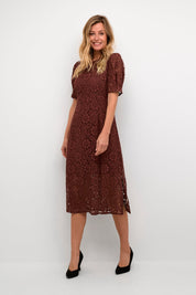 Ebana Lace Dress by Cream - Rum Raisin - Blue Sky Fashions & Lingerie