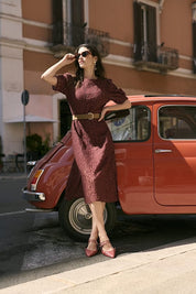 Ebana Lace Dress by Cream - Rum Raisin - Blue Sky Fashions & Lingerie