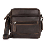 Oliver Leather Shoulder Bag - Brown