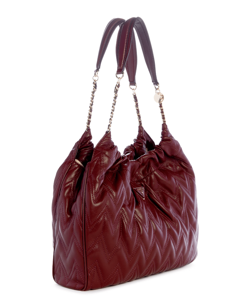 Eda large hobo bag by Guess - burgundy - Blue Sky Fashions & Lingerie