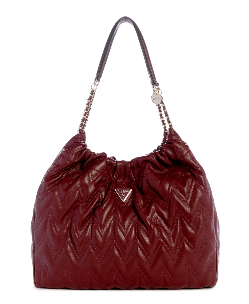 Eda large hobo bag by Guess - burgundy - Blue Sky Fashions & Lingerie