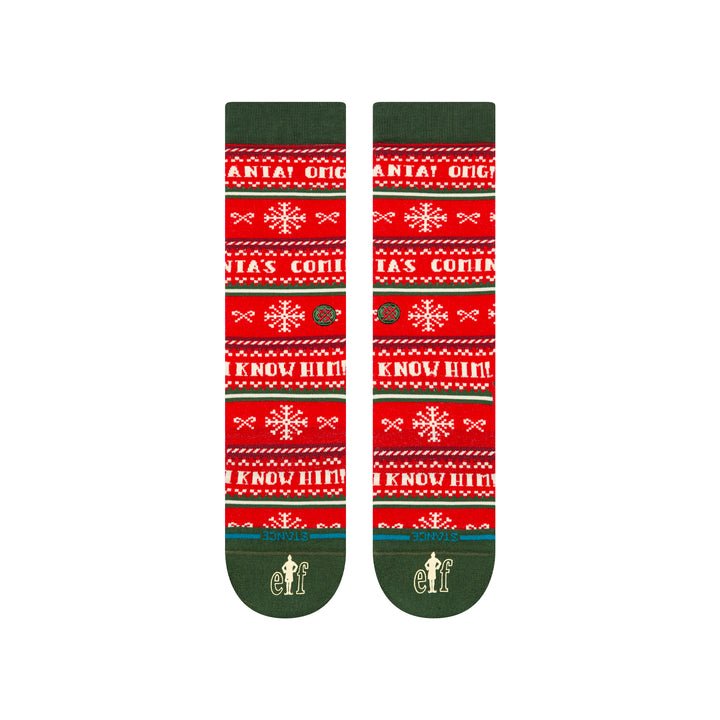 Elf x Stance I Know Him Crew Socks - Blue Sky Fashions & Lingerie