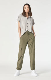 Elsie Cargo Pants - Capers - Blue Sky Fashions & Lingerie