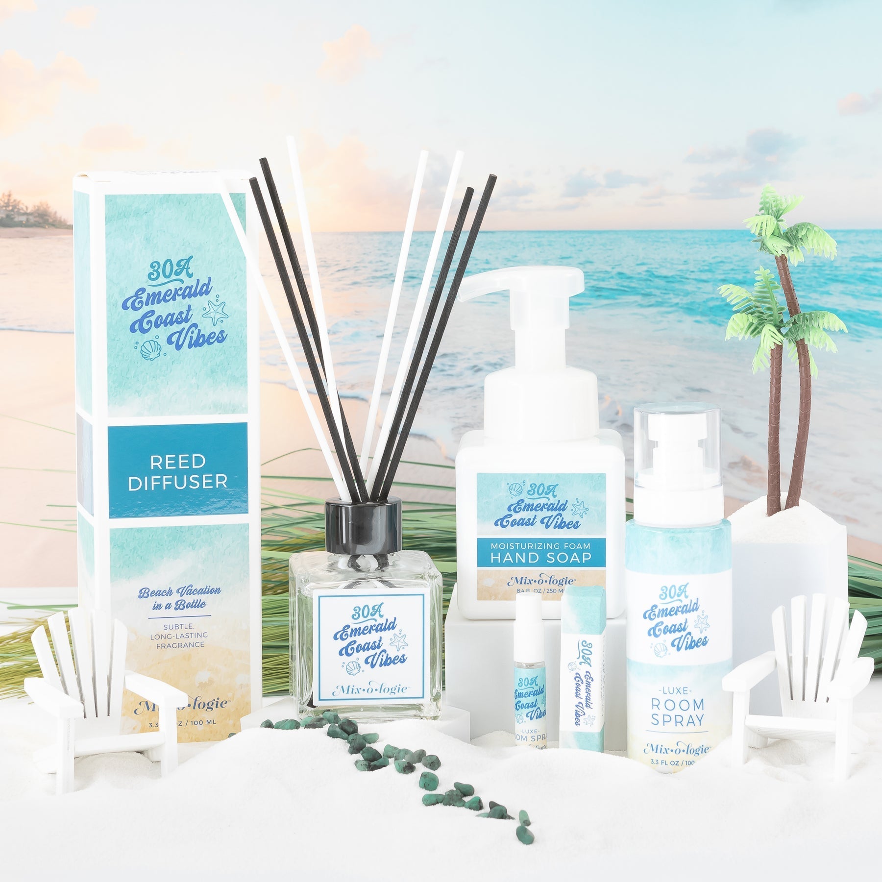 EMERALD COAST VIBES | REED DIFFUSER - Blue Sky Fashions & Lingerie