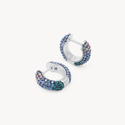 EMPRESS AND NORTHERN LIGHTS SPARKLE REVERSIBLE HOOP EARRINGS - Blue Sky Fashions & Lingerie