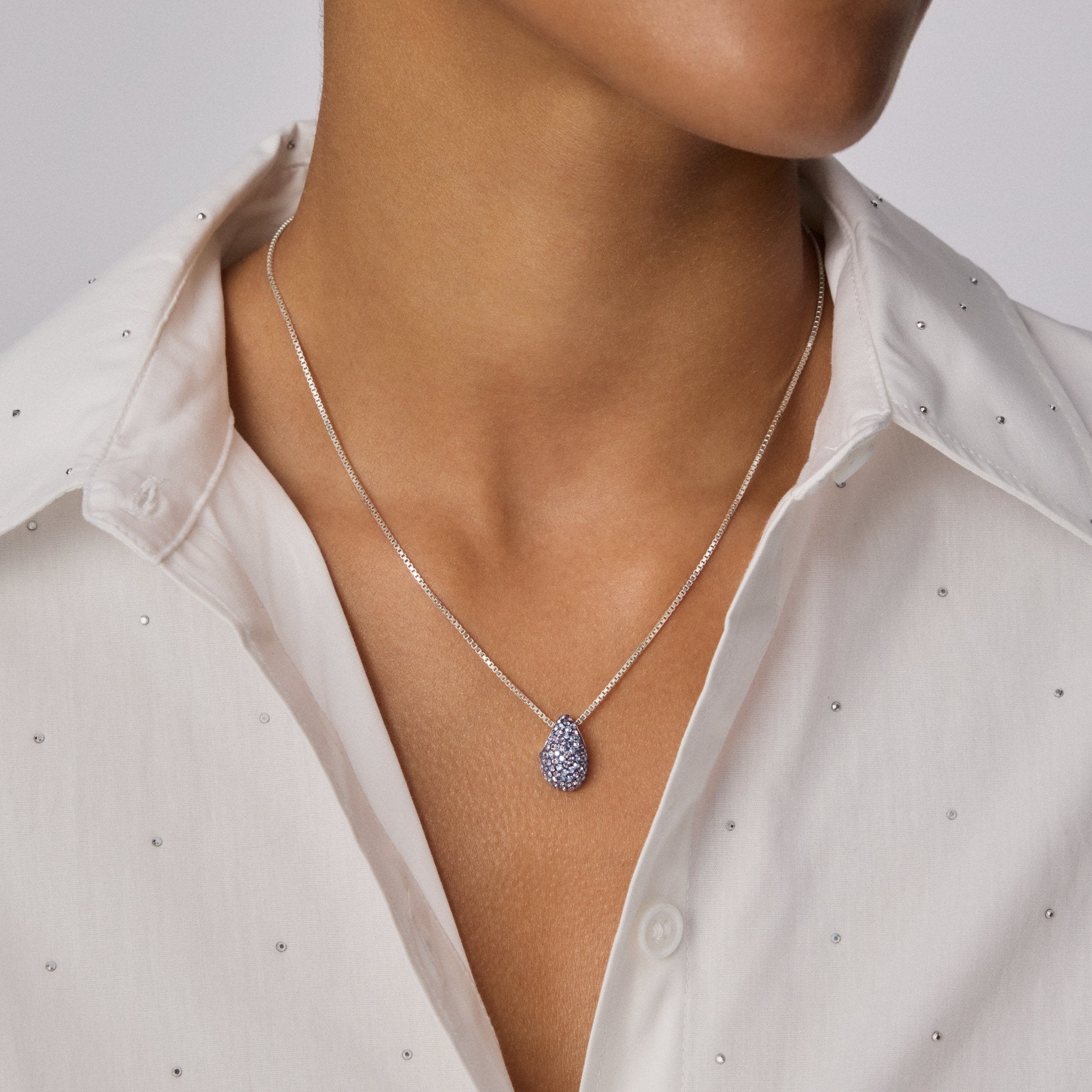 EMPRESS SPARKLE MINI DROP NECKLACE - Blue Sky Fashions & Lingerie