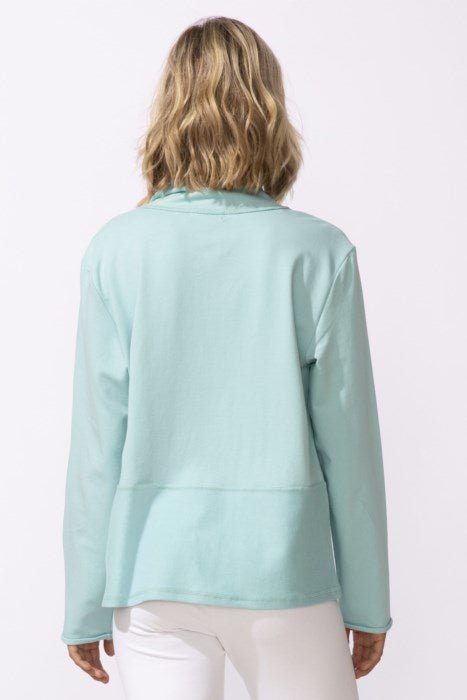 Escape by Habitat 1/4 Zip Pullover - Aqua - Blue Sky Fashions & Lingerie