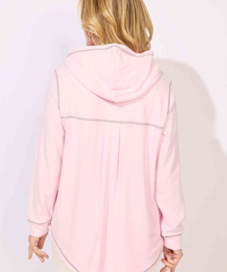 ESCAPE BY HABITAT COMFORT HOODIE E13211-Rosewater - Blue Sky Fashions & Lingerie