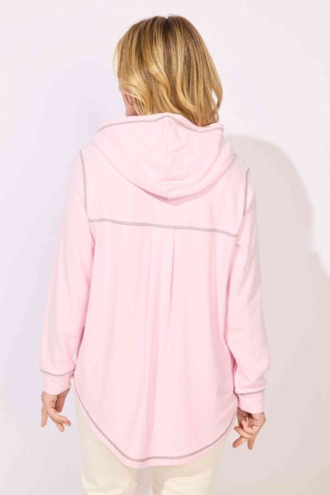 ESCAPE BY HABITAT COMFORT HOODIE E13211-Rosewater - Blue Sky Fashions & Lingerie