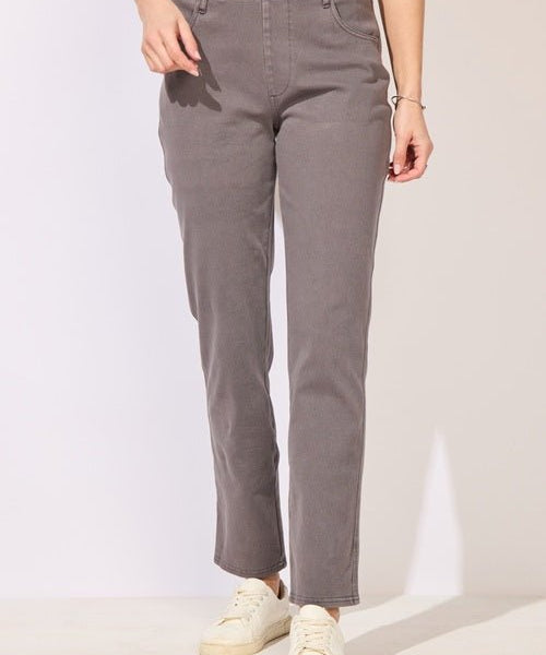ESCAPE BY HABITAT COMFORT STRAIGHT LEG JEANS E64070 - Volcano - Blue Sky Fashions & Lingerie