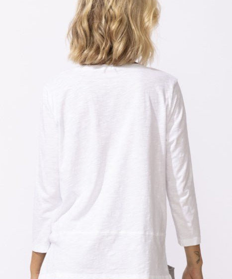 Escape by Habitat Easy V Tee - White - Blue Sky Fashions & Lingerie