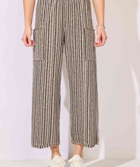 ESCAPE BY HABITAT POCKET FLOOD "CANYON STRIPE" E62226-FOG - Blue Sky Fashions & Lingerie
