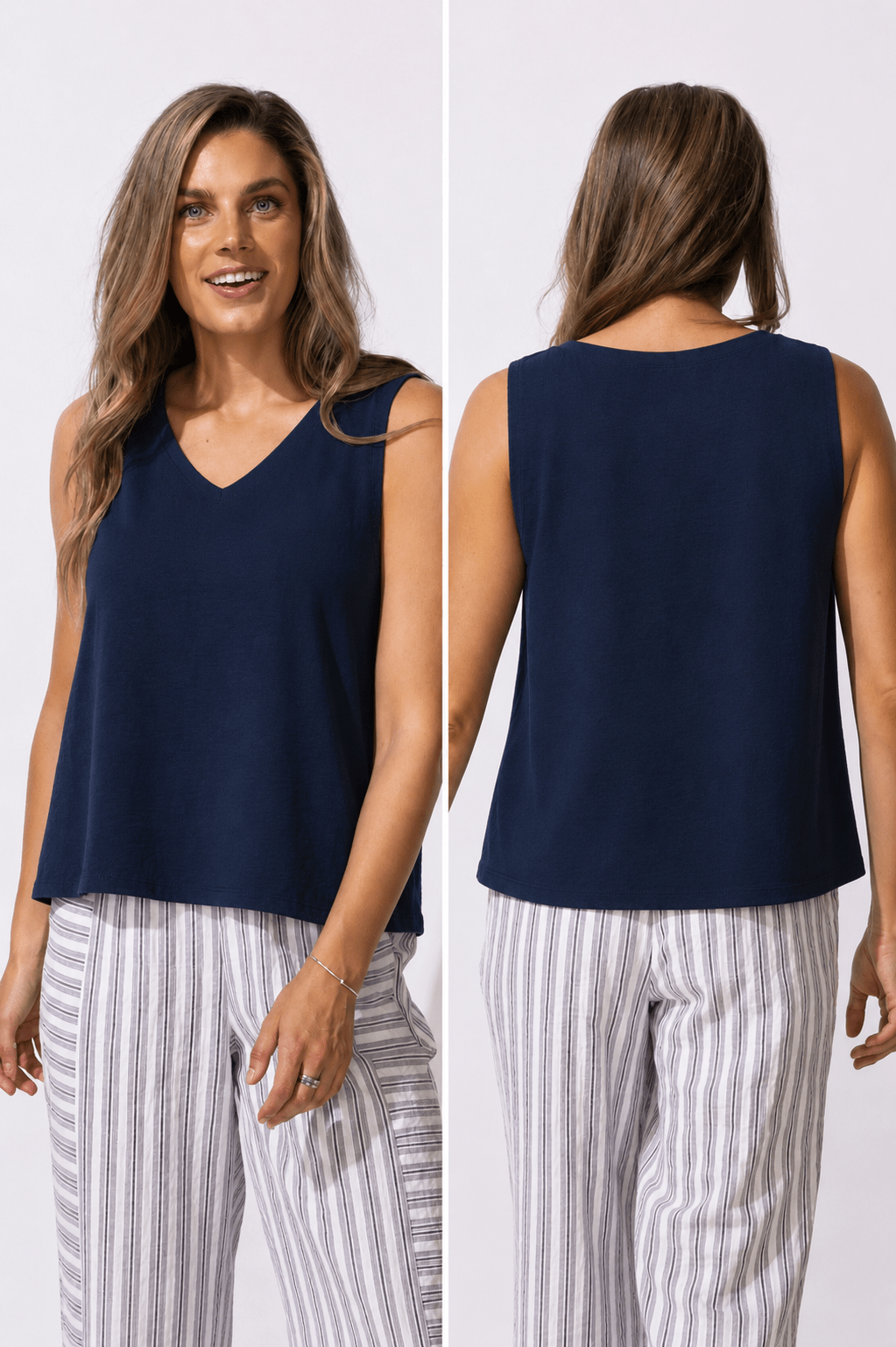 Escape by Habitat Resort Tank E37010 in Navy - Blue Sky Fashions & Lingerie