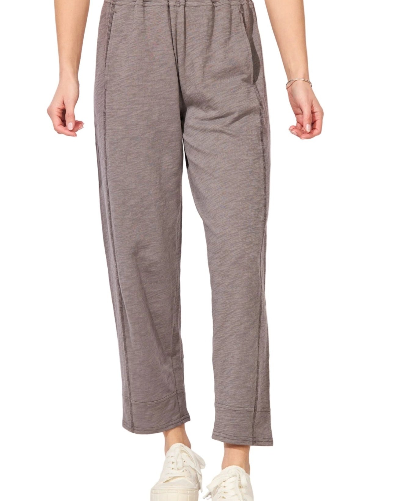 ESCAPE BY HABITAT SERENE SEAMED PANTS E60031 - Volcano - Blue Sky Fashions & Lingerie