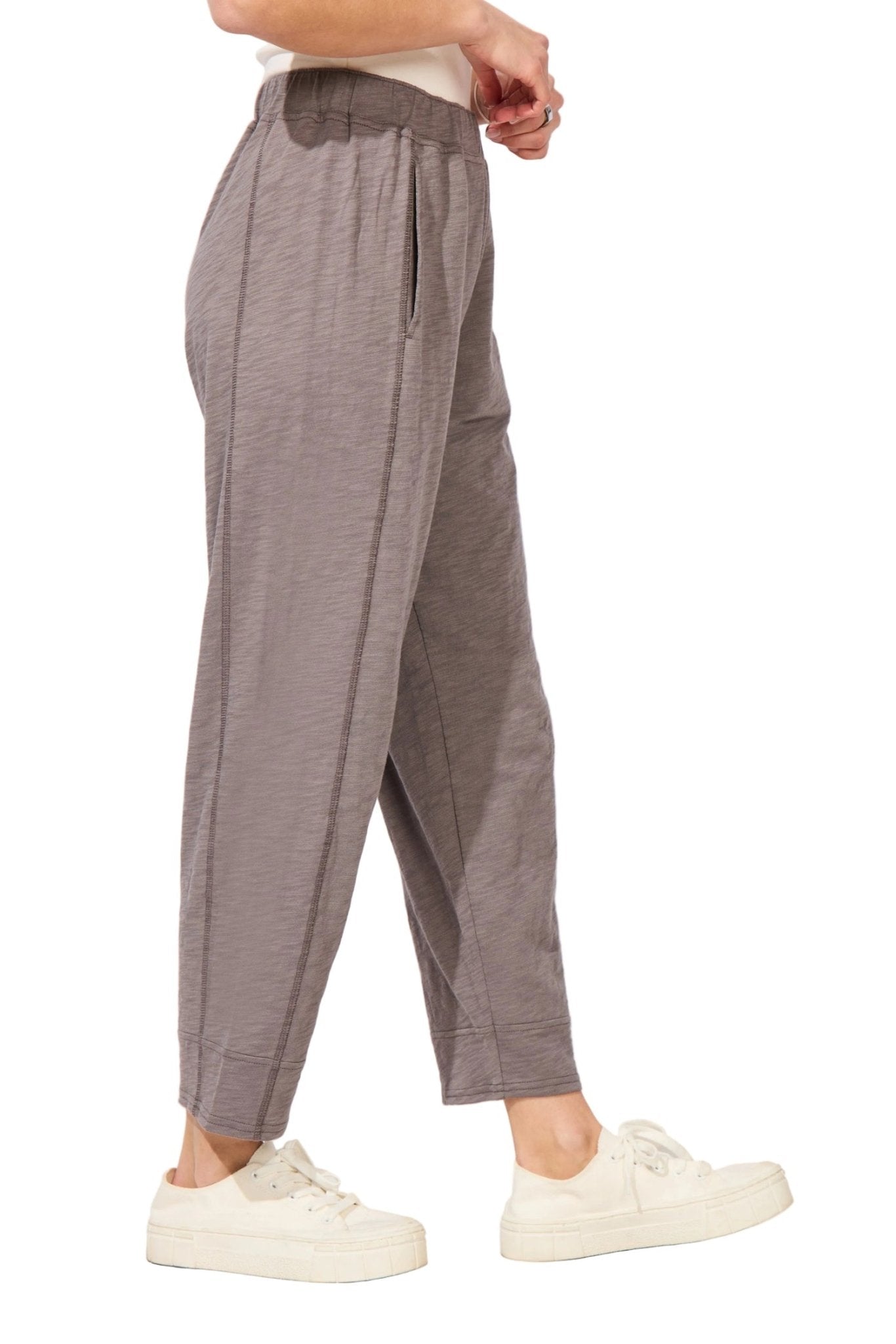 ESCAPE BY HABITAT SERENE SEAMED PANTS E60031 - Volcano - Blue Sky Fashions & Lingerie