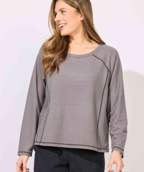 ESCAPE BY HABITAT SUPERCHILL RAGLAN SWEATSHIRT E13210-VOLCANO - Blue Sky Fashions & Lingerie