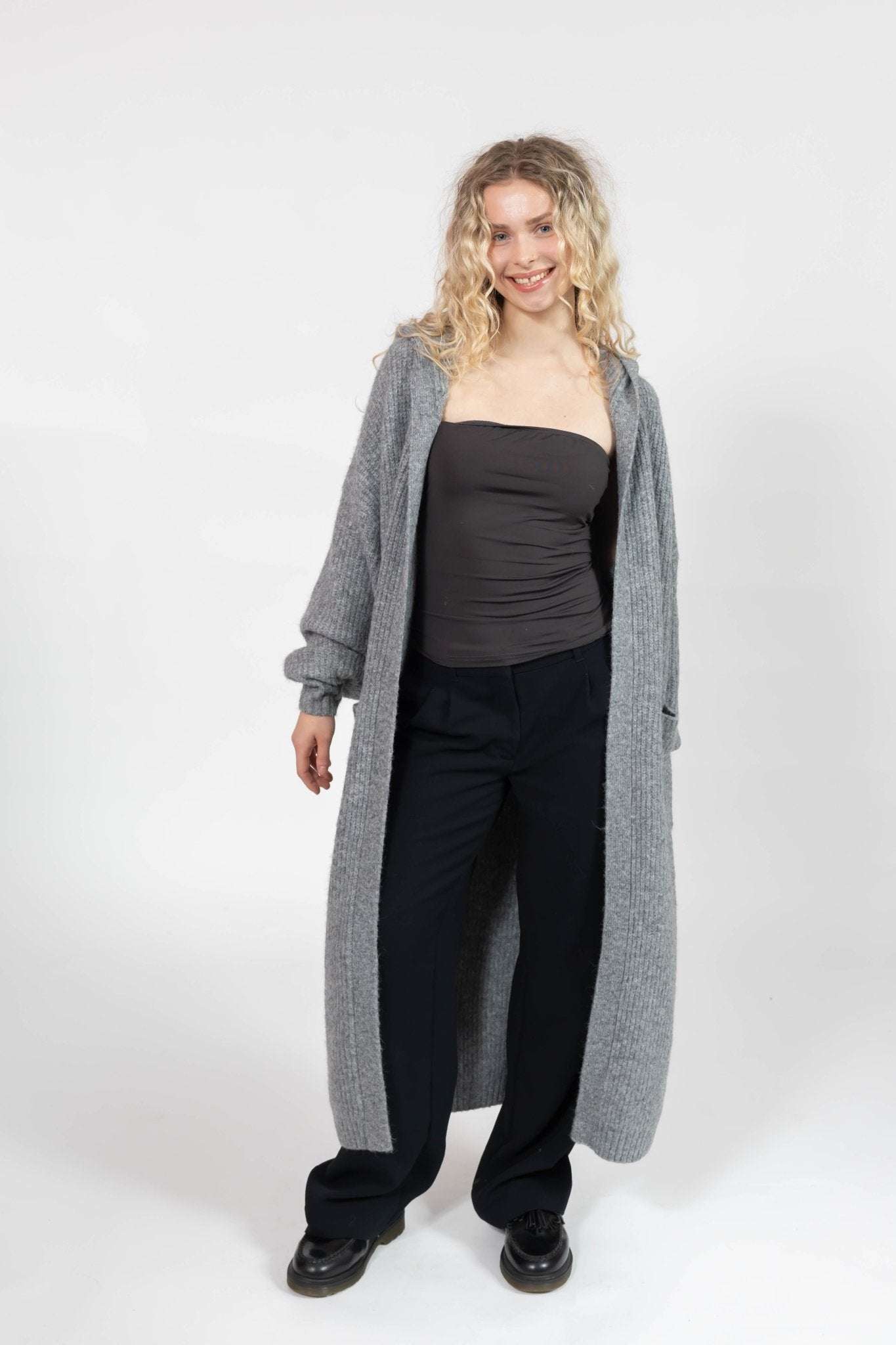 ESTHER LONG CARDIGAN IN HEATHER GREY by Smash + Tess - Blue Sky Fashions & Lingerie