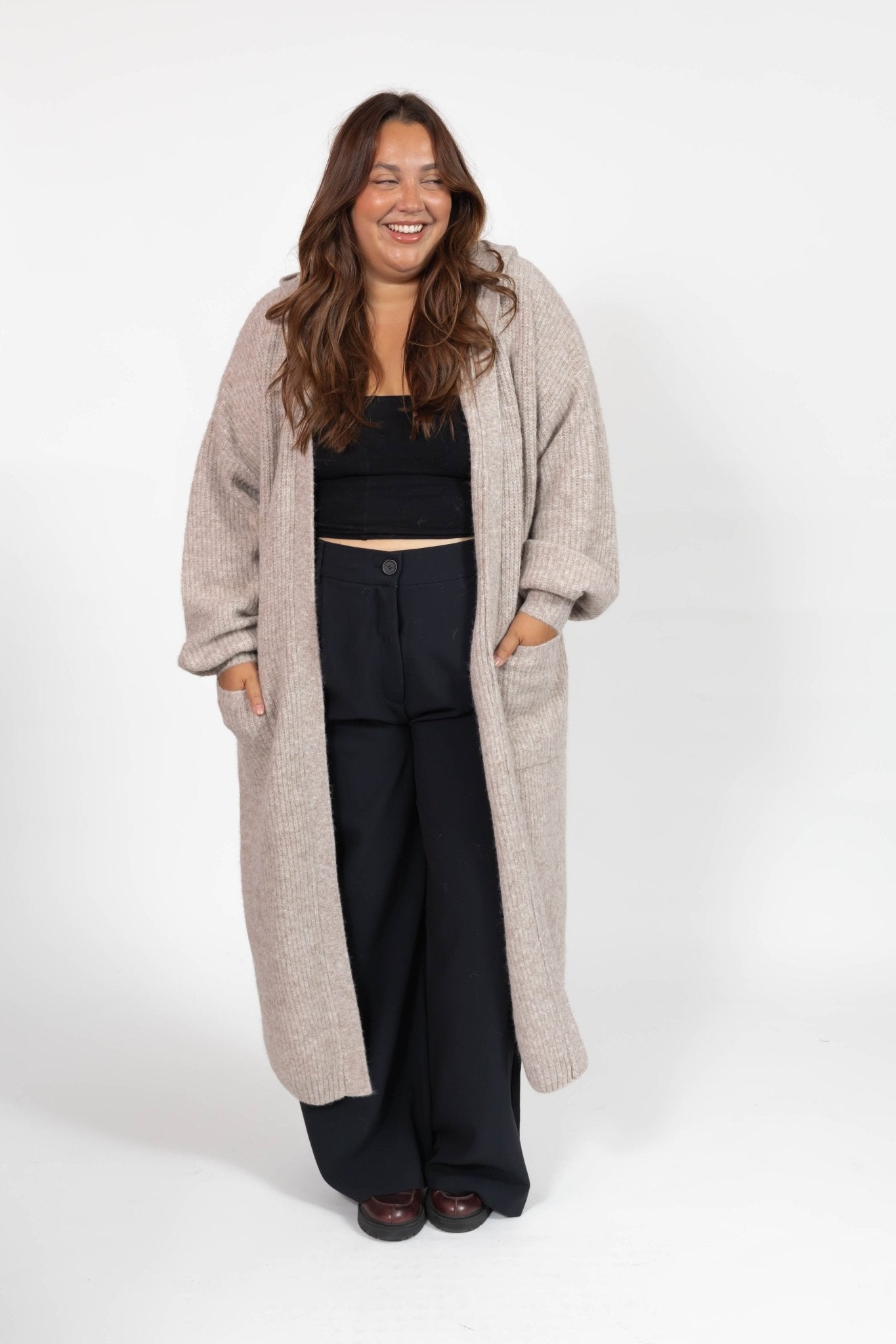 ESTHER LONG CARDIGAN IN HEATHER LATTE by Smash + Tess - Blue Sky Fashions & Lingerie