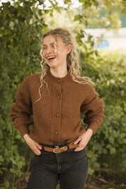 ESTHER SHORT CARDIGAN IN CHESTNUT by Smash + Tess - Blue Sky Fashions & Lingerie