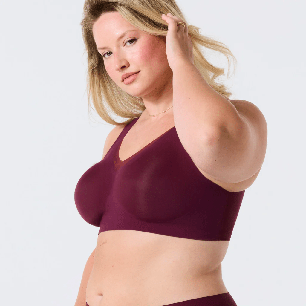 Evelyn Bra Mesh - Berry - Blue Sky Fashions & Lingerie