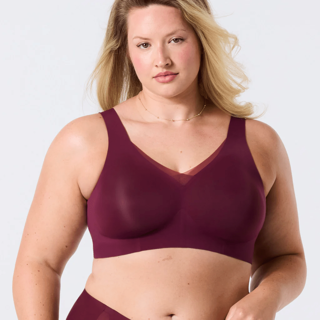 Evelyn Bra Mesh - Berry - Blue Sky Fashions & Lingerie