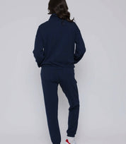 Everly - Luxe Fleece 1/2 Zip Mock Neck - Indigo - Blue Sky Fashions & Lingerie