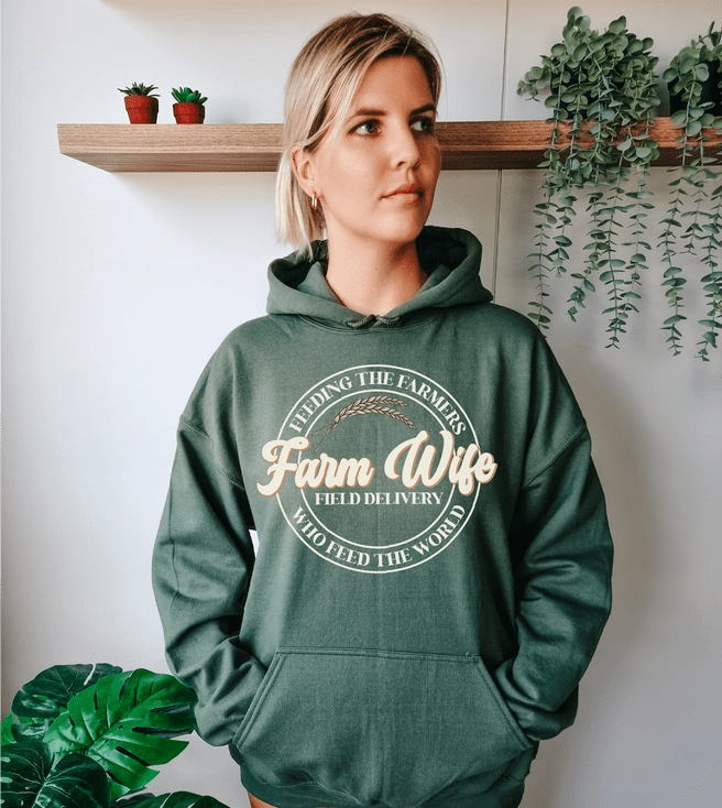 Farm Wife Field Delivery | Farm Apparel - Army Green - Blue Sky Fashions & Lingerie