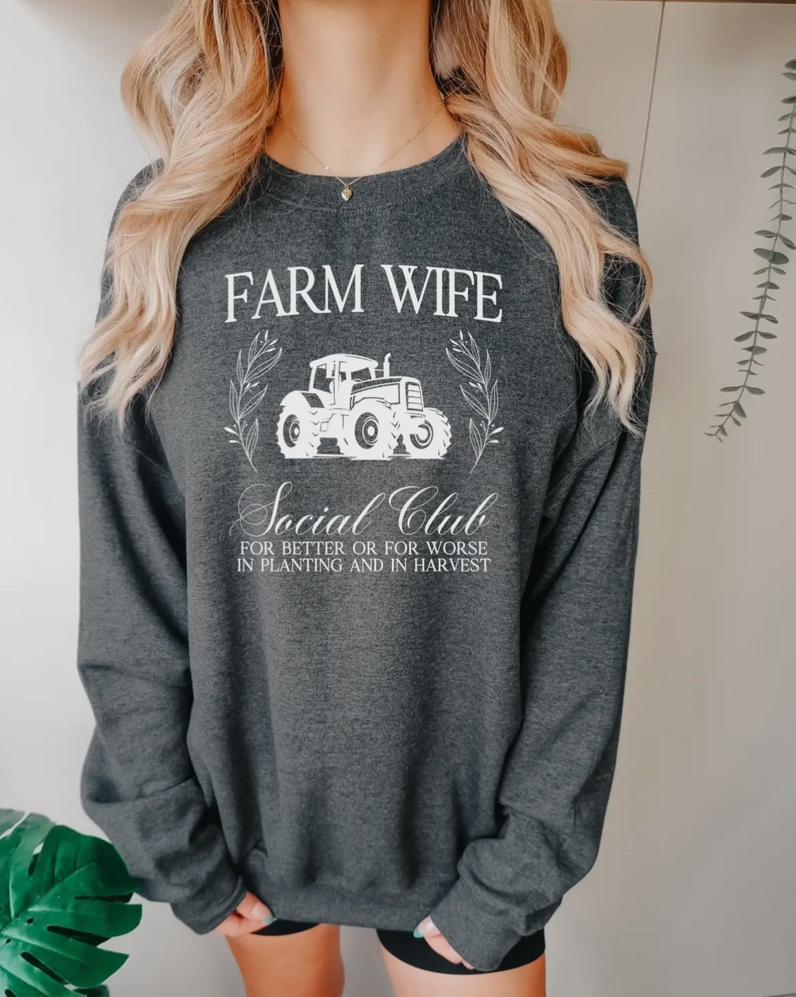 Farm Wife Social Club Unisex Crewneck - Blue Sky Fashions & Lingerie