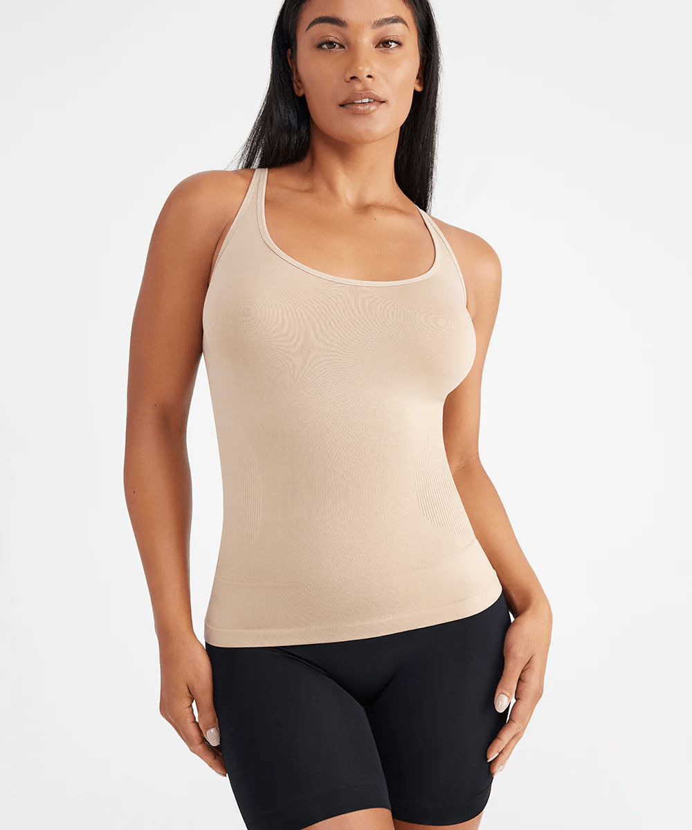 Fay Convertible Zoned Shapewear Camisole by Yummie - Almond - Blue Sky Fashions & Lingerie