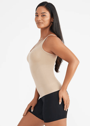 Fay Convertible Zoned Shapewear Camisole by Yummie - Almond - Blue Sky Fashions & Lingerie