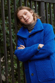 Ferddy Coat by Saint Tropez - Surf Blue - Blue Sky Fashions & Lingerie