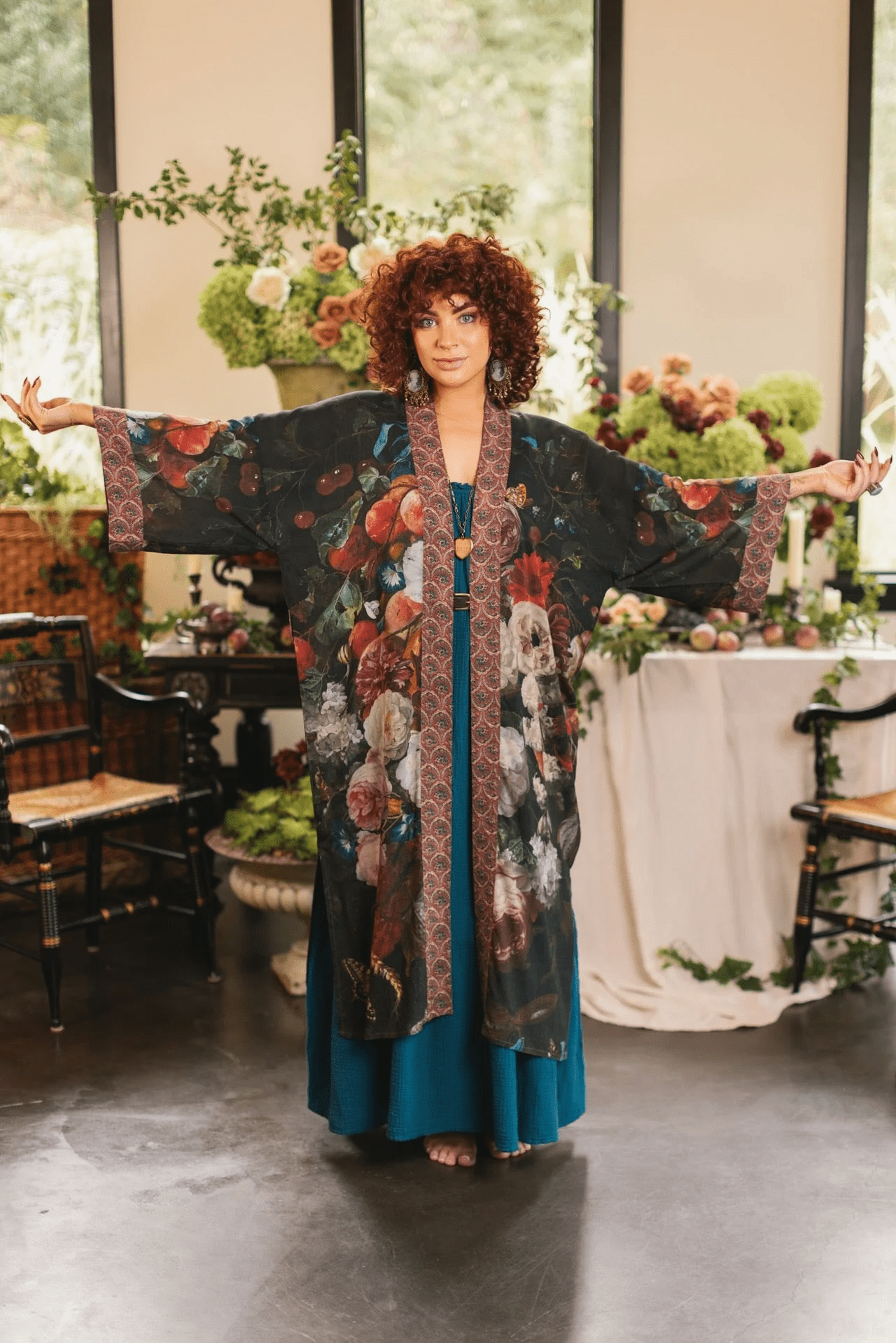 Flight of Fancy Opera Duster - Blue Sky Fashions & Lingerie