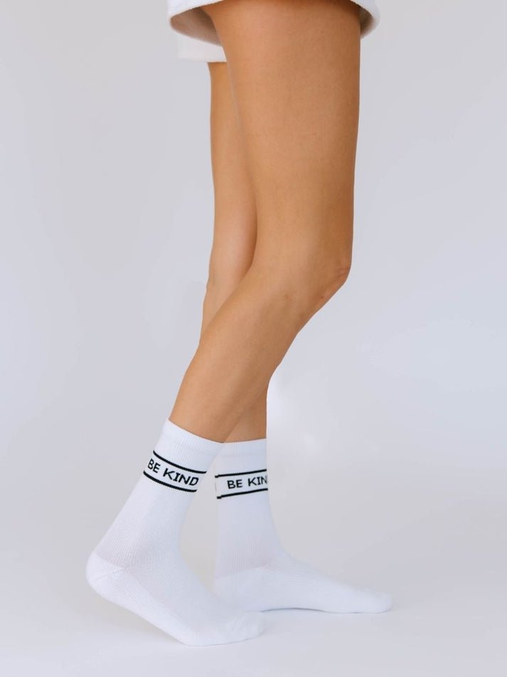 FORMA CREW COMPRESSION VARSITY 'BE KIND' SOCK by Pear - Blue Sky Fashions & Lingerie