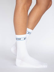 FORMA CREW COMPRESSION VARSITY PEAR SOCK by Pear - White/Sky - Blue Sky Fashions & Lingerie