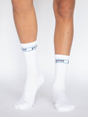 FORMA CREW COMPRESSION VARSITY PEAR SOCK by Pear - White/Sky - Blue Sky Fashions & Lingerie