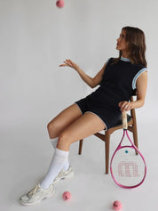 FORMA KNEE - HIGH COMPRESSION VARSITY SOCK by Pear - Sky/White - Blue Sky Fashions & Lingerie