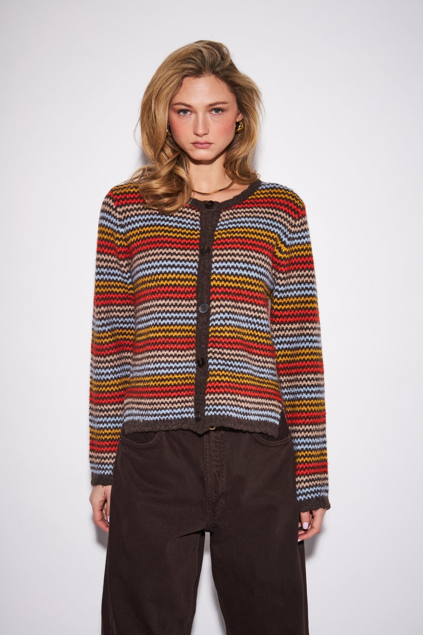 Foxy Vintage Striped Cardi by John + Jenn - Blue Sky Fashions & Lingerie