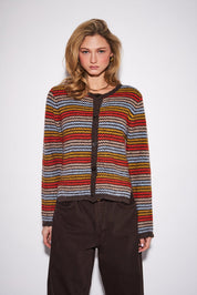 Foxy Vintage Striped Cardi by John + Jenn - Blue Sky Fashions & Lingerie