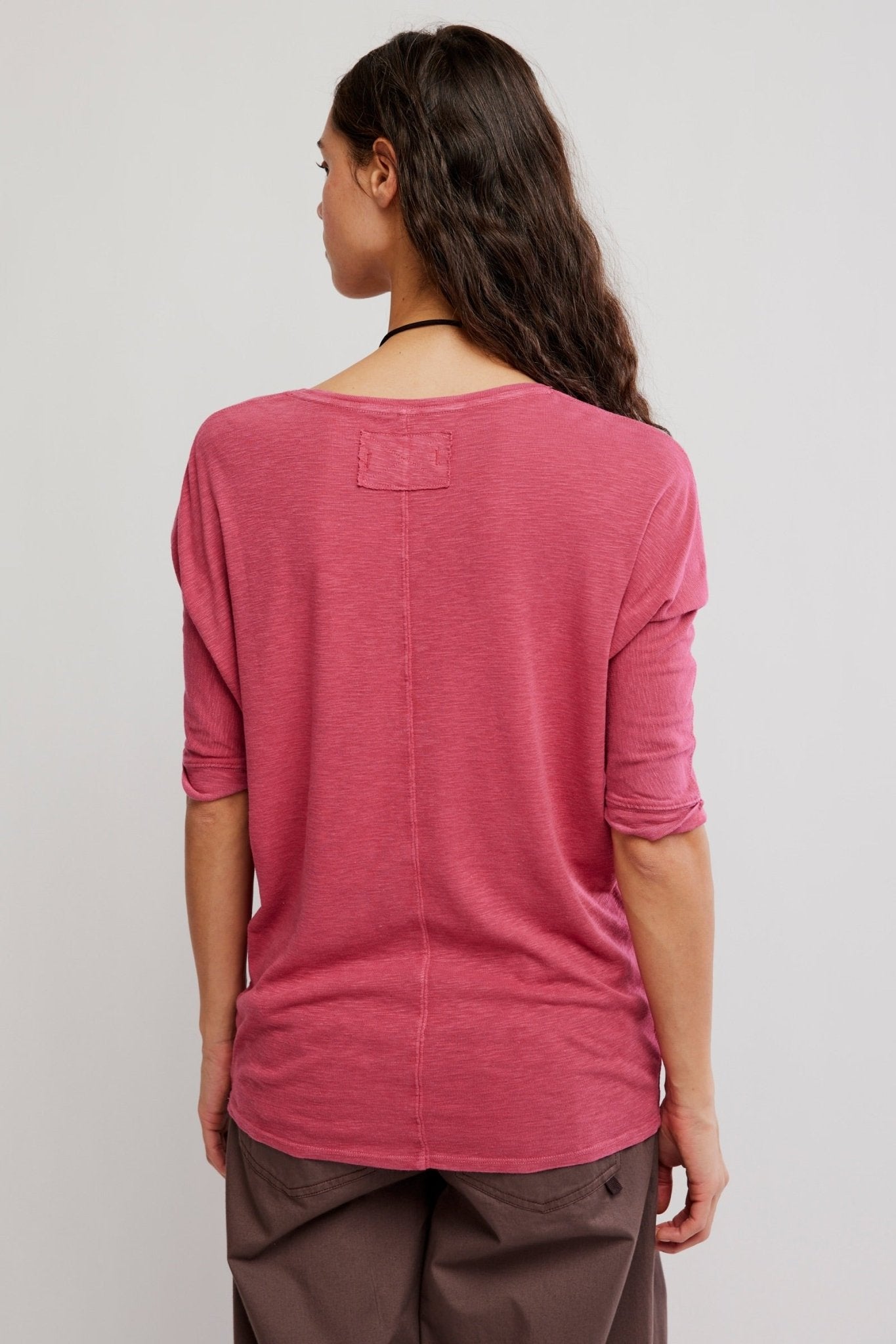 Free People High Line Tee - Deep Claret - Blue Sky Fashions & Lingerie