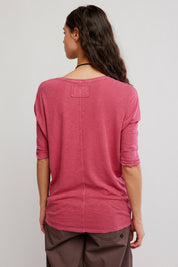 Free People High Line Tee - Deep Claret - Blue Sky Fashions & Lingerie