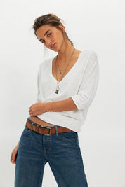 Free People High Line Tee - Ivory - Blue Sky Fashions & Lingerie
