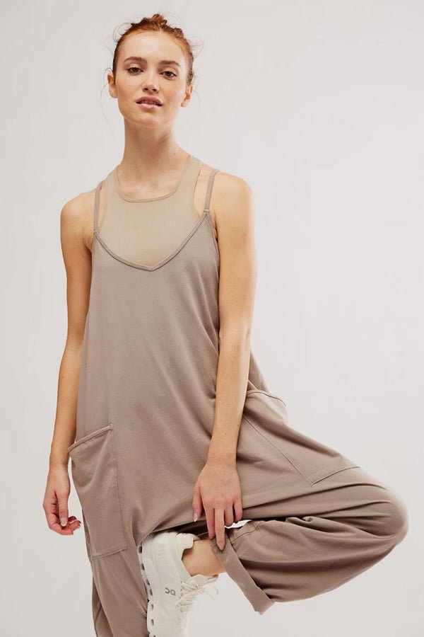 Free People Hot Shot Onesie - mocha latte - Blue Sky Fashions & Lingerie