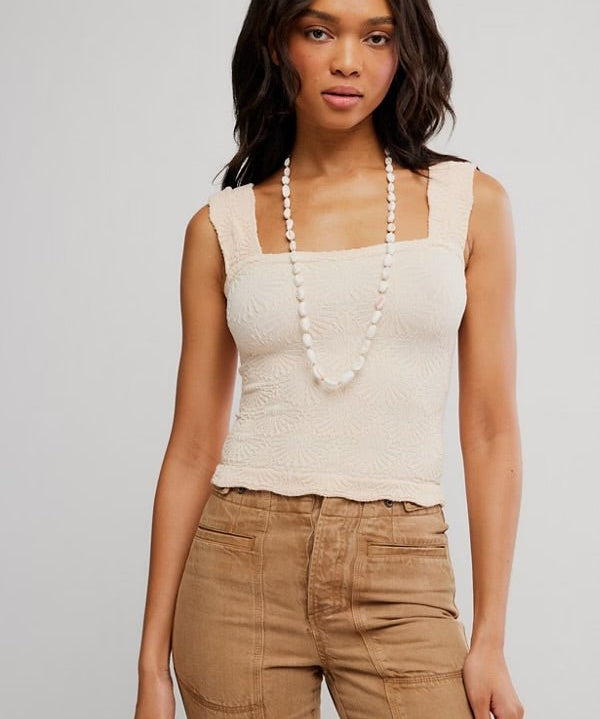 Free People Love Letter Cami - Apricot Cream - Blue Sky Fashions & Lingerie